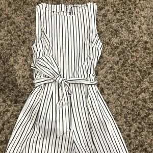 Alice + Olivia Melaine Tie Waist Romper